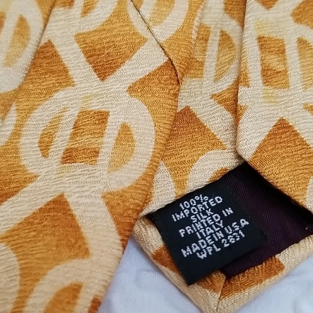 VTG Henry Grethel Orange/Yellow 70s styl ties